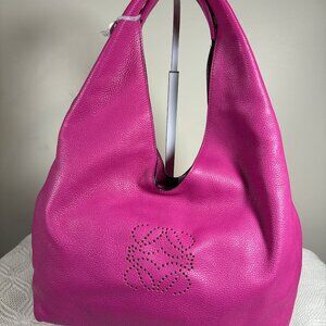 Loewe Flamenco Hobo Bag – Magenta Leather –